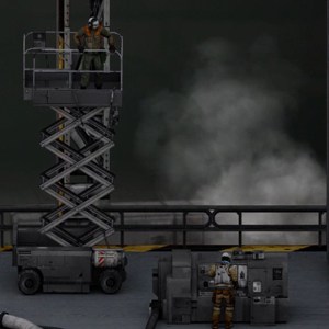 Mech Hangar Animated Overlay