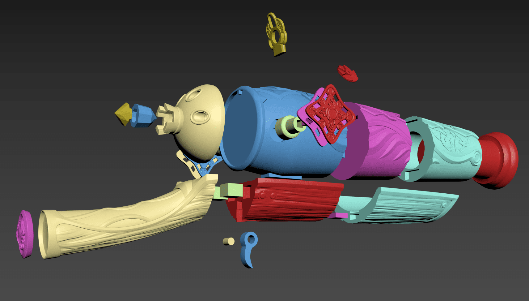 exploded
